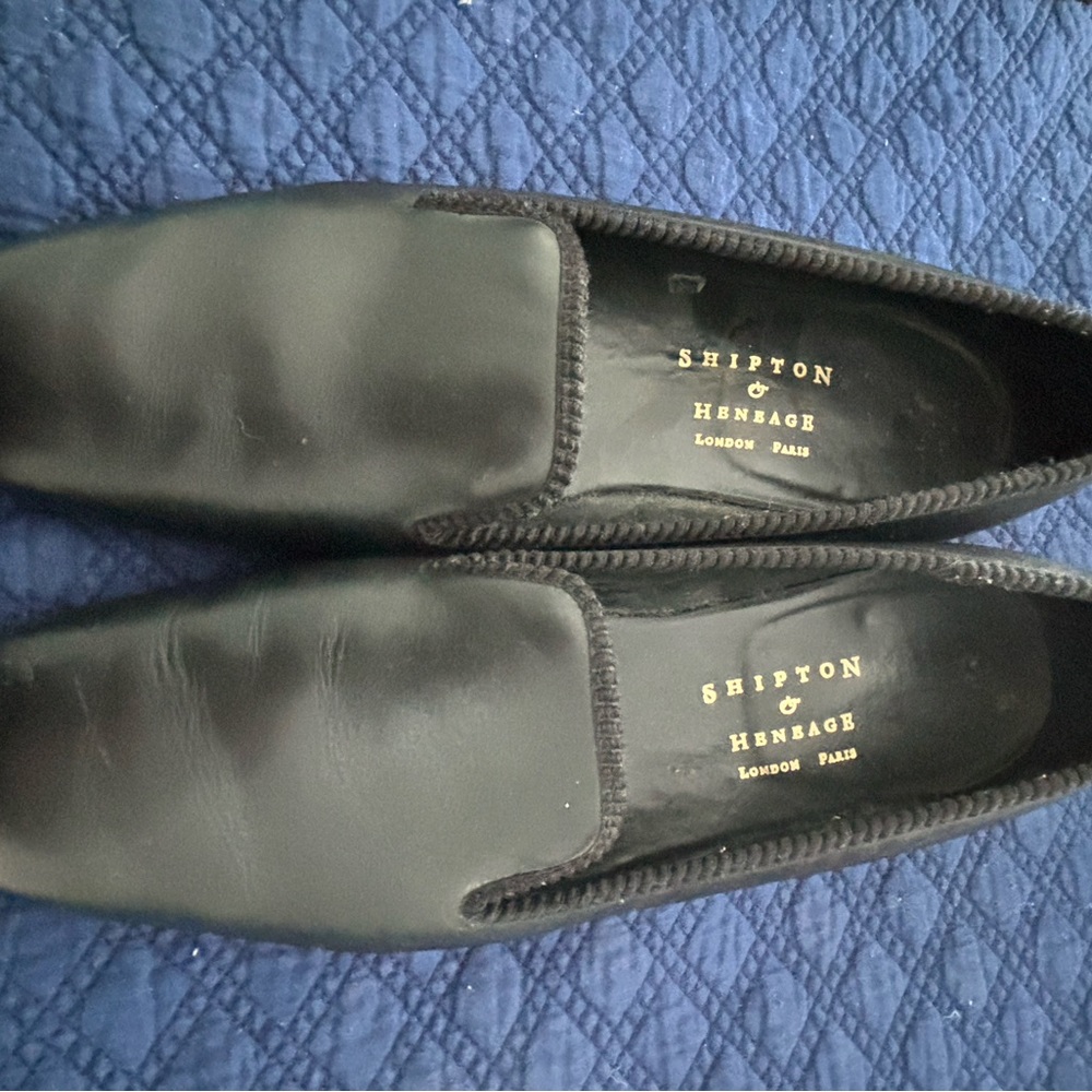 Shipton & Henbage British handmade leather smoking slippers